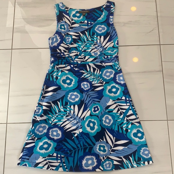 Tommy Bahama V-Neck Tropical Floral Print Dress - Picture 1 of 7